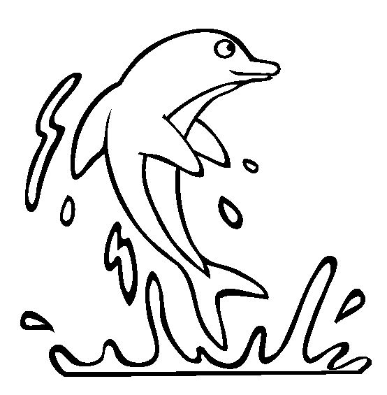desene de colorat delfin